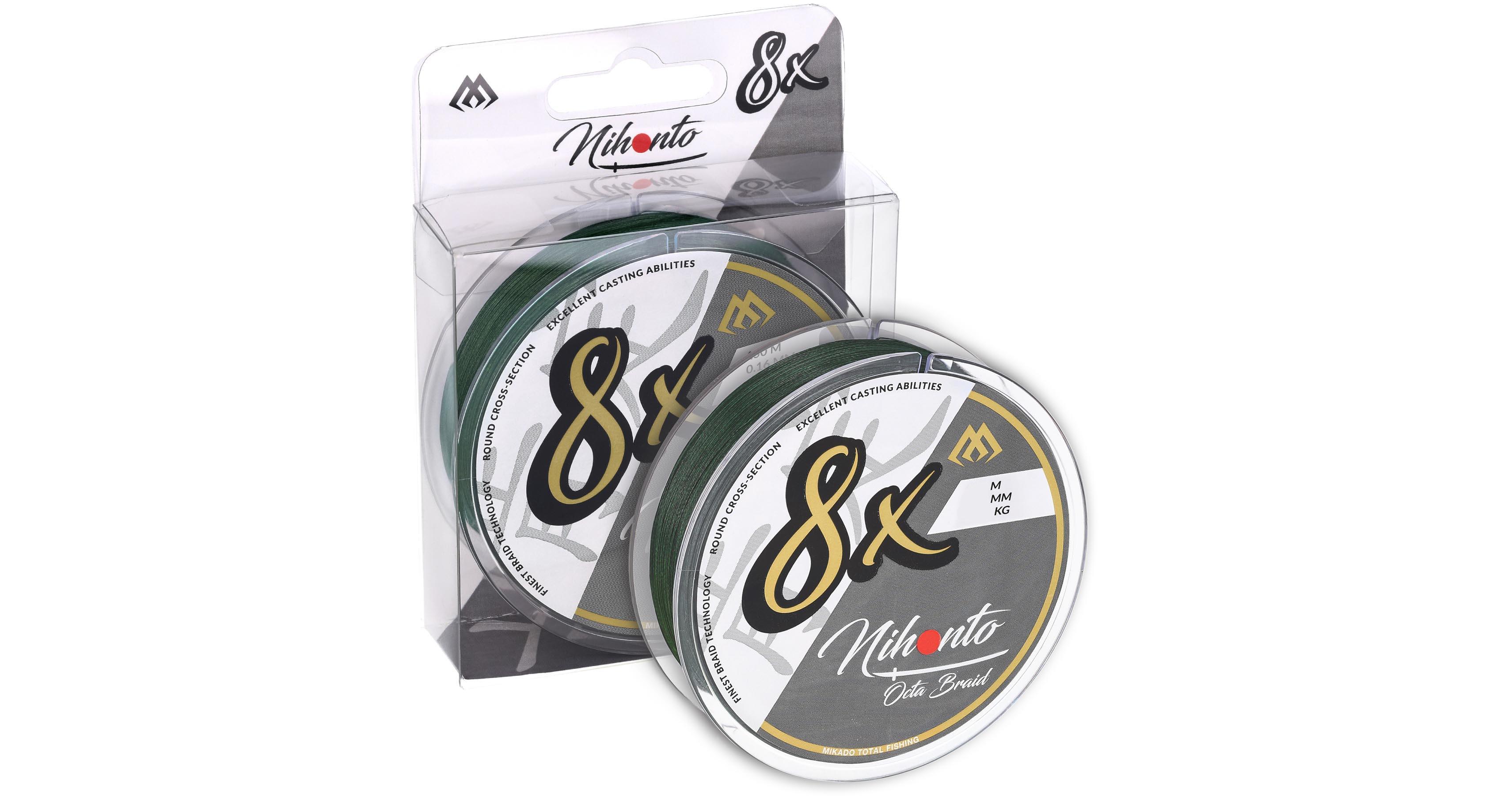 Mikado Nihonto Octa Braid x8 0.14mm 150m Green plecionka