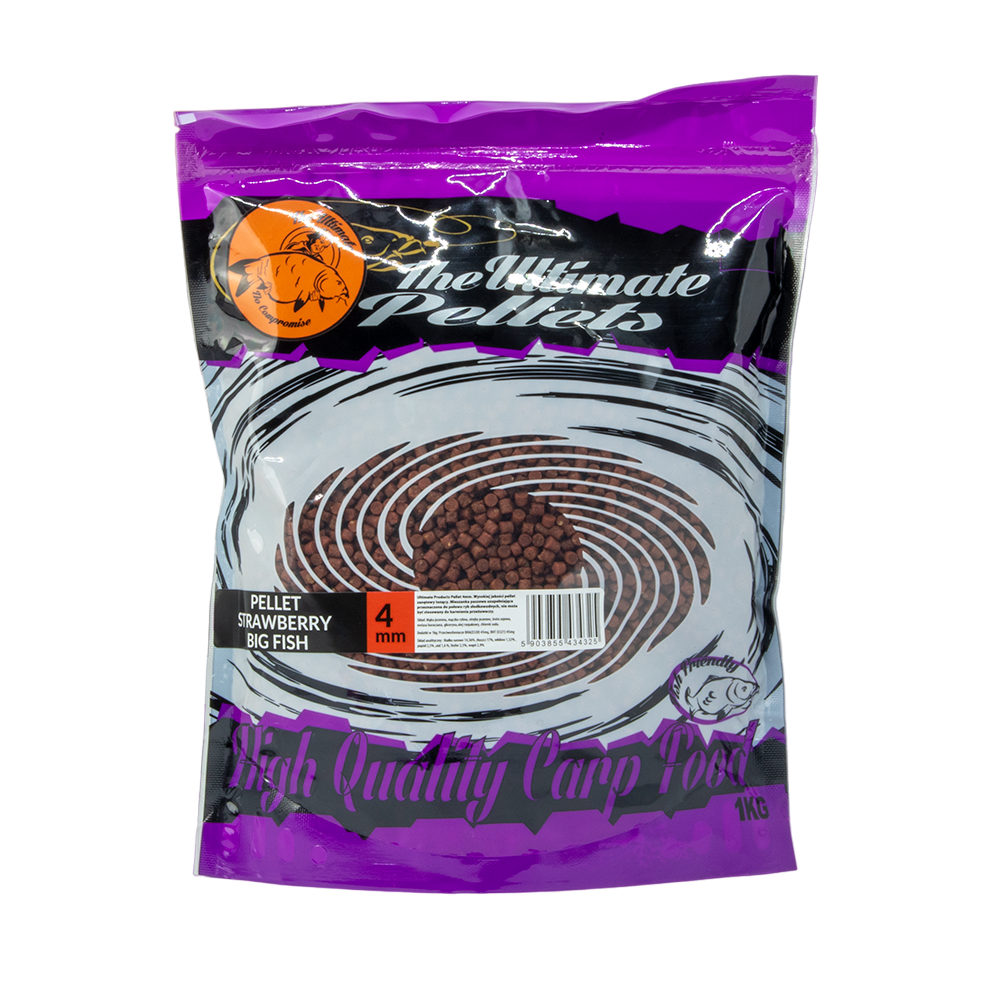 The Ultimate Strawberry Big Fish Pellet 4mm 1kg