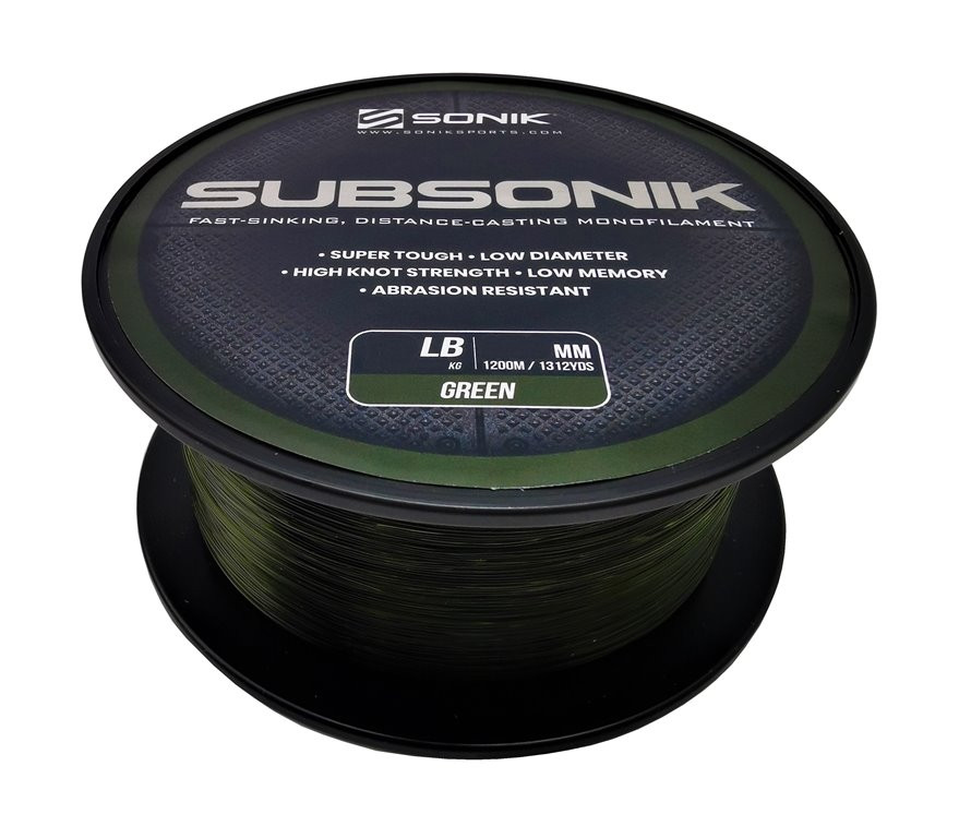 Sonik Subsonik Green 15lb 0.31mm 1200m żyłka
