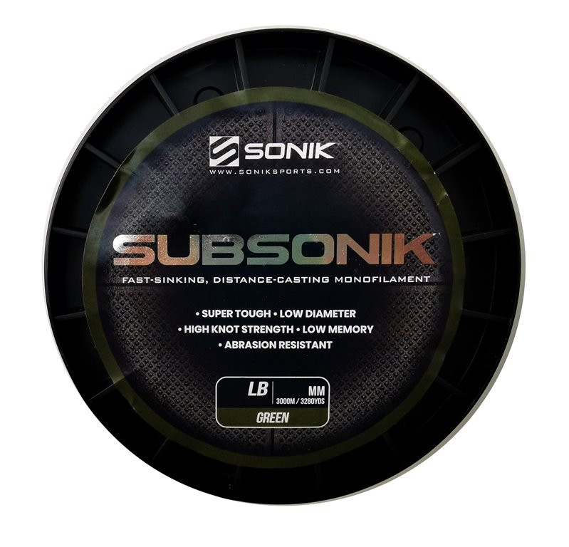 Sonik Subsonik Green 22lb 0.38mm 3000m żyłka