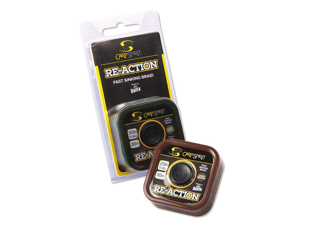 Carp Spirit Reaction Braid Camo Brown 20m 15lb plecionka