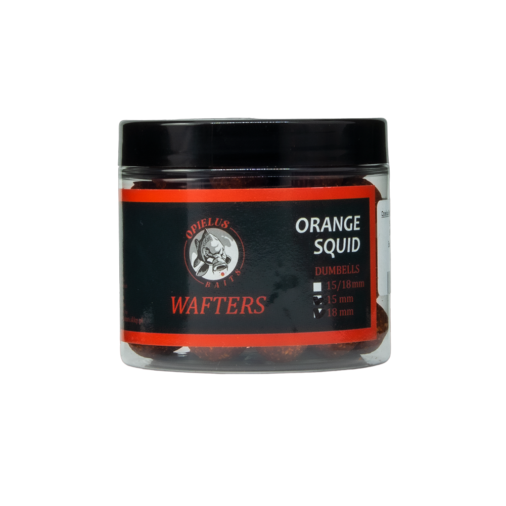 Opielus Baits Orange Squid Wafters 15/18mm