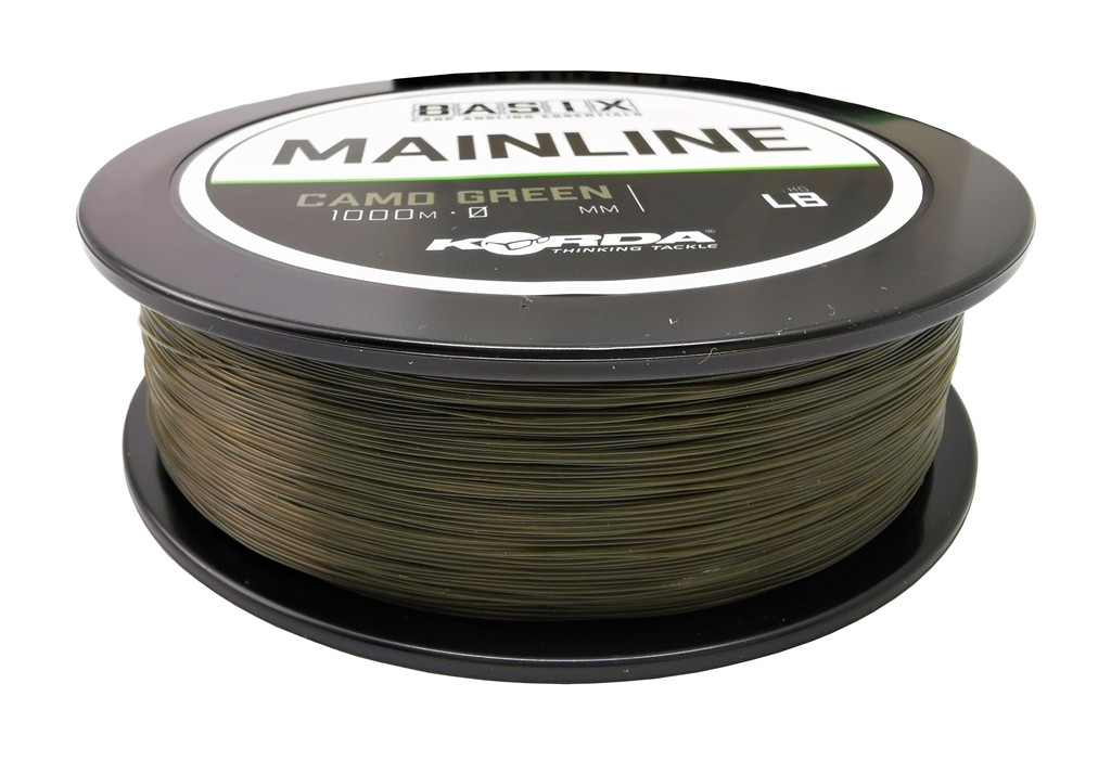 Korda Basix MainLine 0.40mm 15lb 1000m Camo Green żyłka