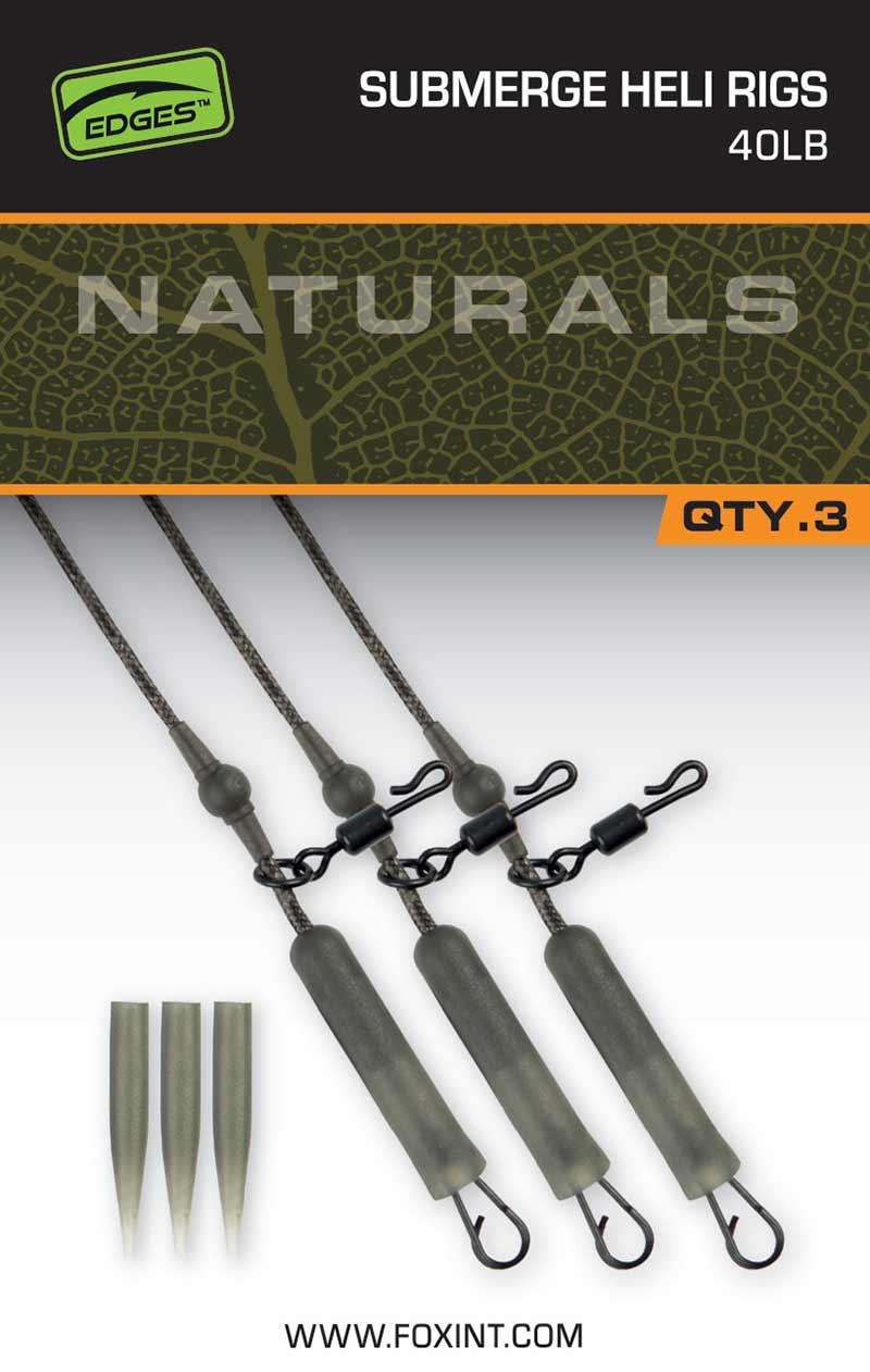Fox Naturals Submerge Heli Rigs 40lb 3szt