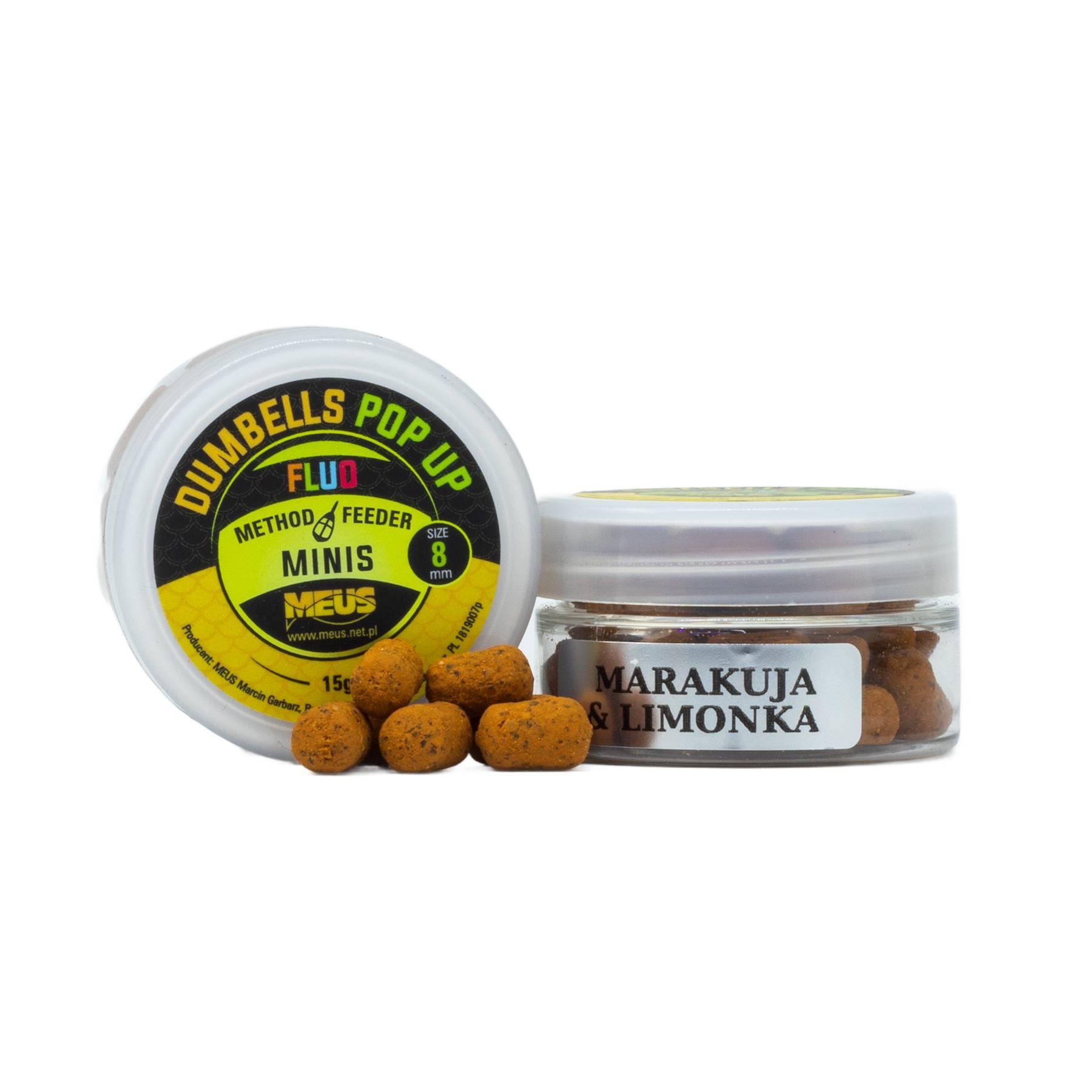 Meus Minis Dumbells Fluo Pop-up 8mm Marakuja/Limonka