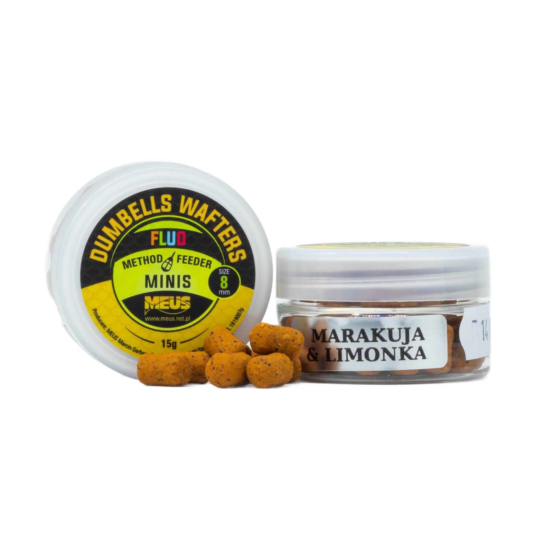 Meus Minis Dumbells Fluo Wafters 8mm Marakuja Limonka