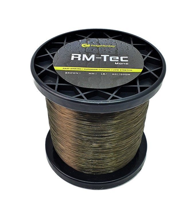 RidgeMonkey Rm-Tec 0.42mm 18lb 1200m Brown żyłka