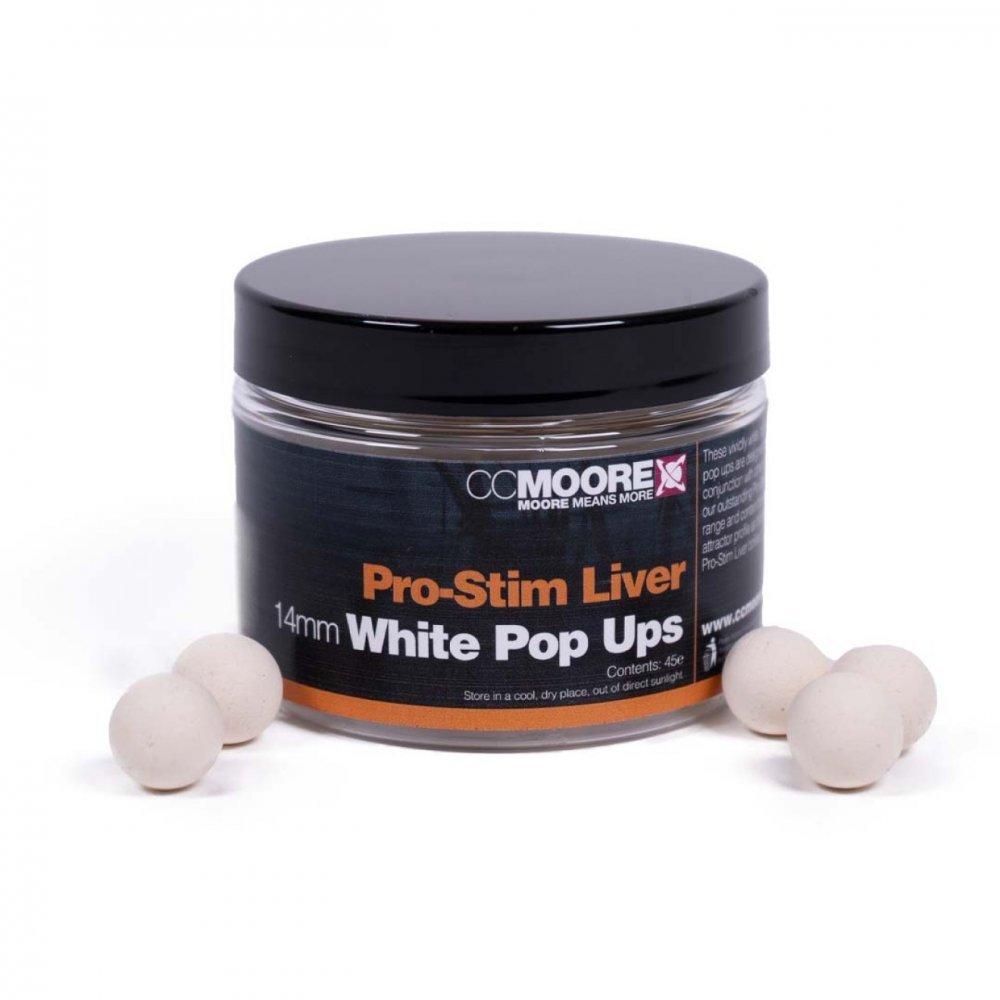 CC Moore Pro-Stim Liver White Pop-Ups 14mm