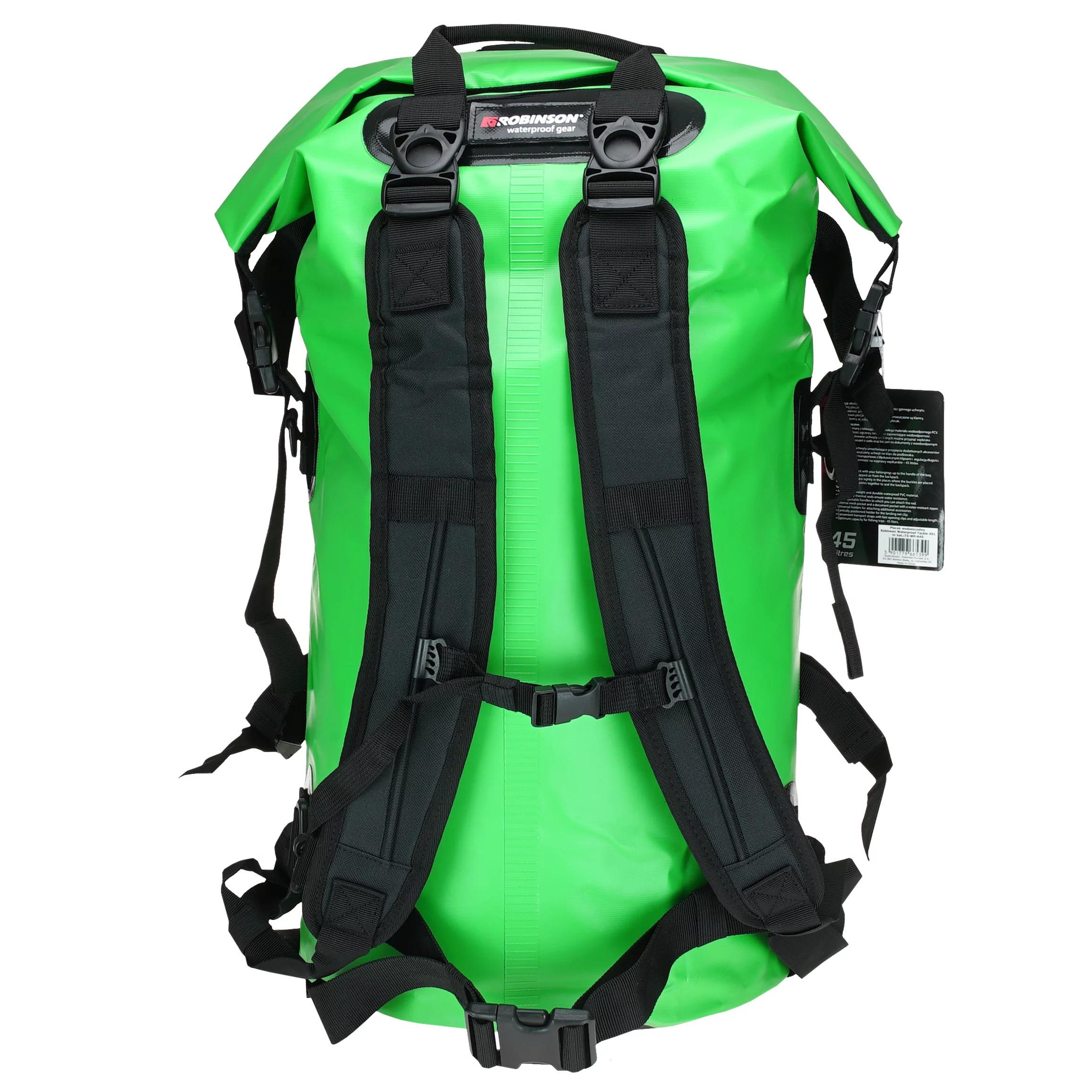 Robinson Tackle 45l zielony plecak wodoszczelny