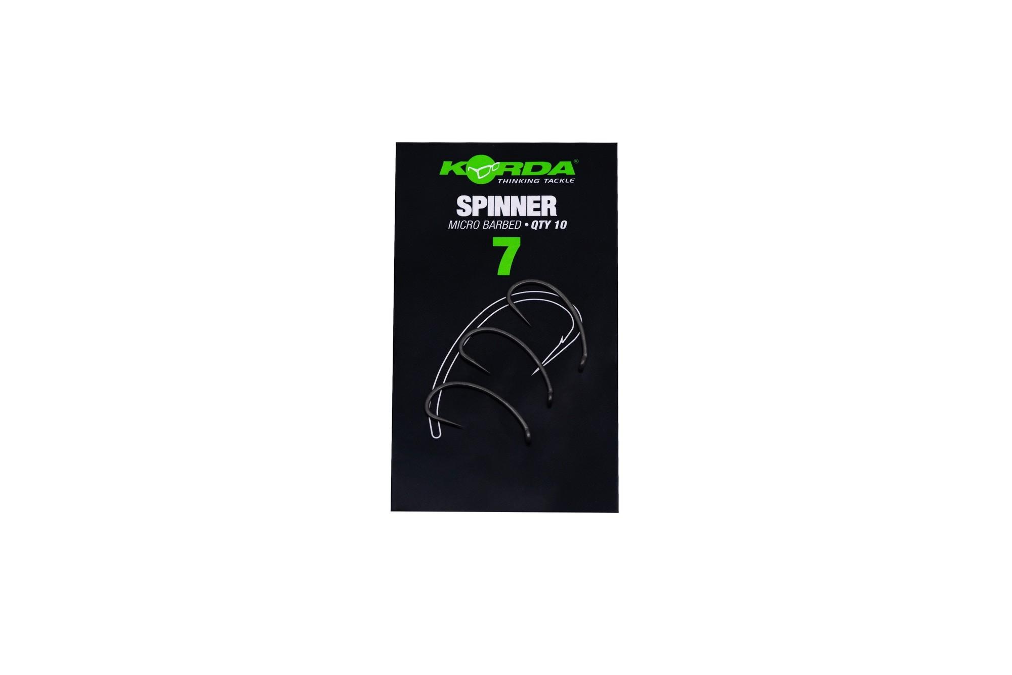 Korda Spinner Micro Barbed r.7 10szt haki karpiowe