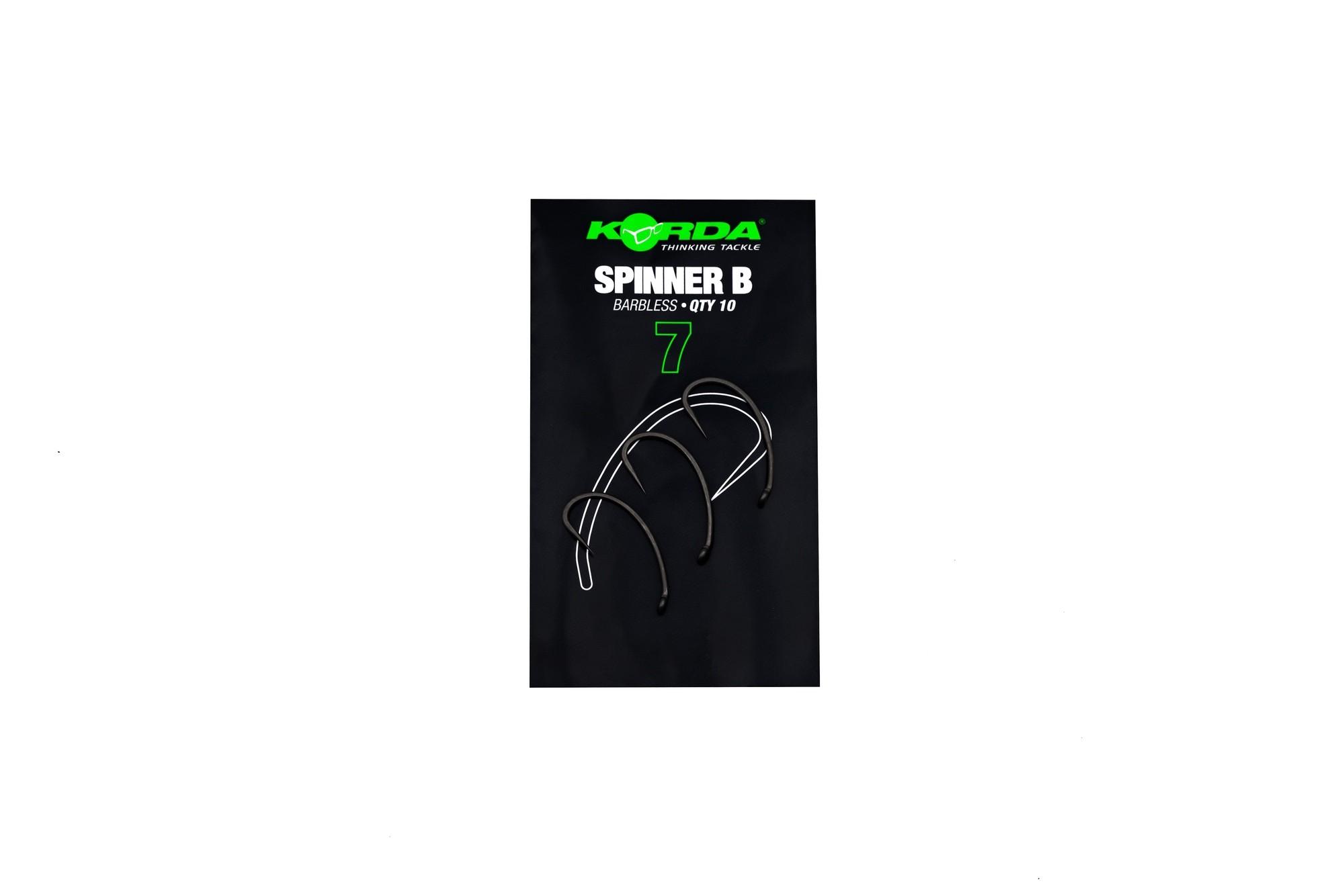 Korda Spinner B Barbless r.8 10szt haki karpiowe