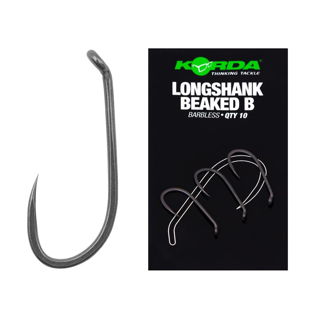 Korda Longshank Beaked Barbless r.2 10szt. haki karpiowe
