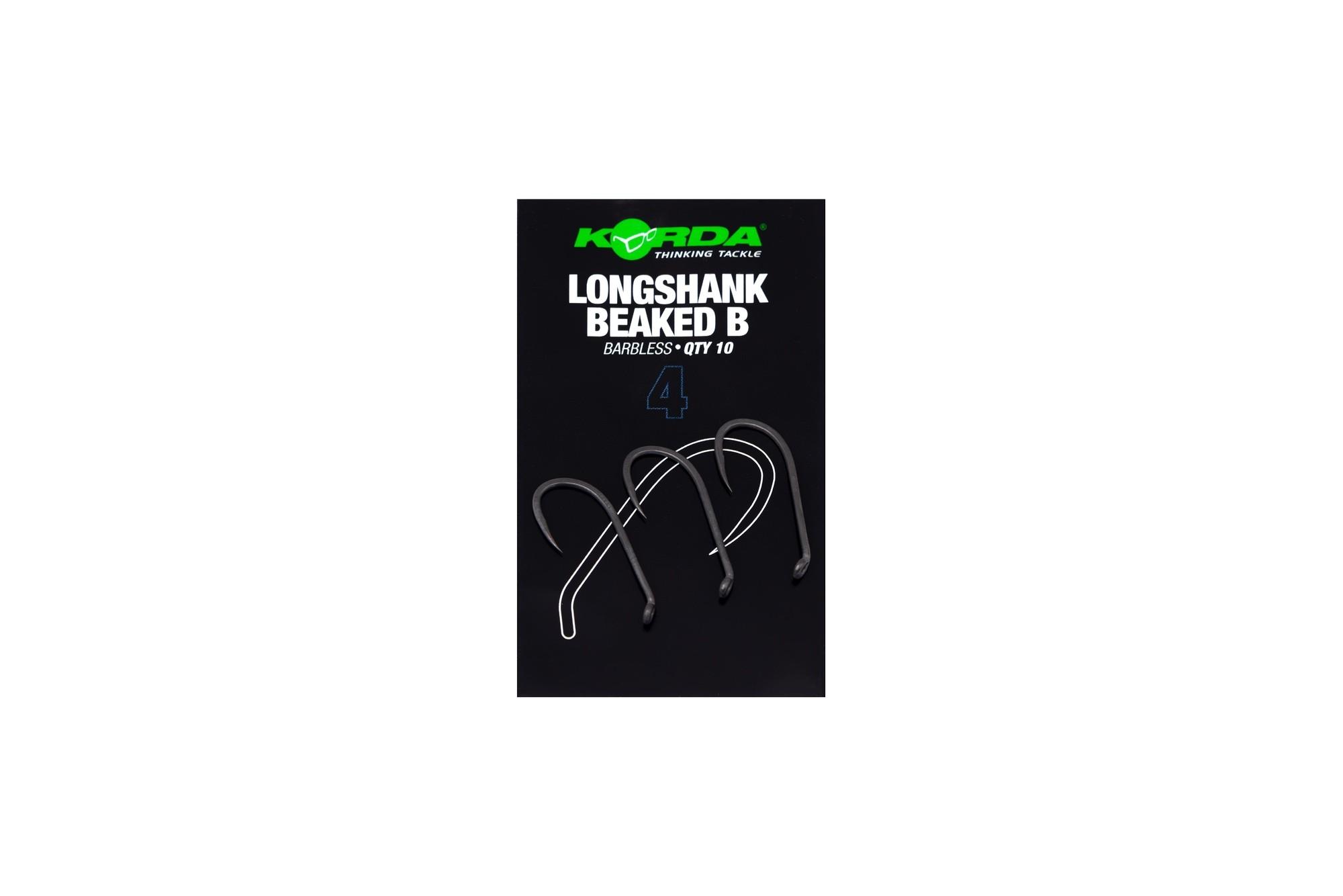 Korda Longshank Beaked Barbless r.4 10szt. haki karpiowe