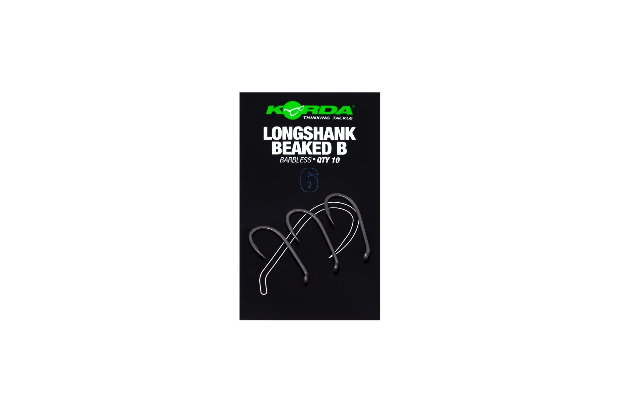 Korda Longshank Beaked Barbless r.6 10szt. haki karpiowe