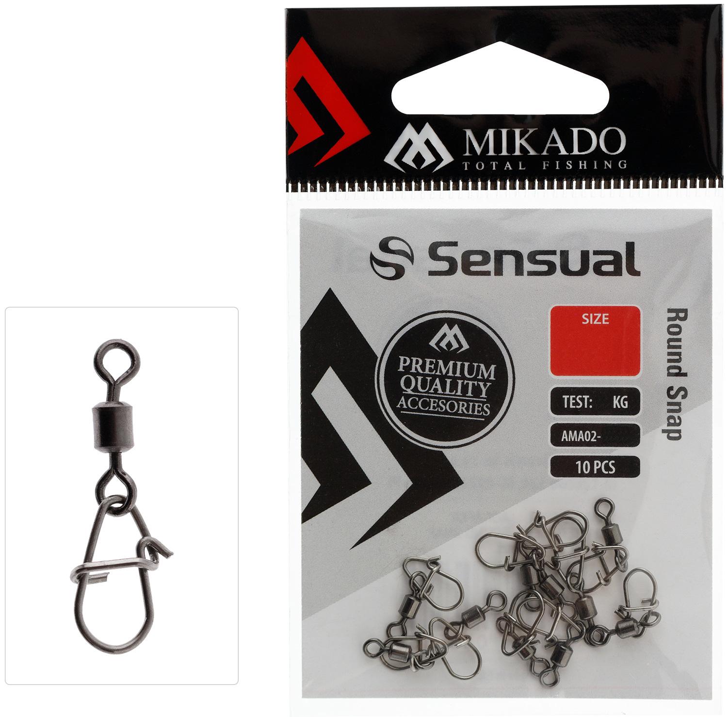 Mikado Agrafka Round Snap z Krętlikiem XS