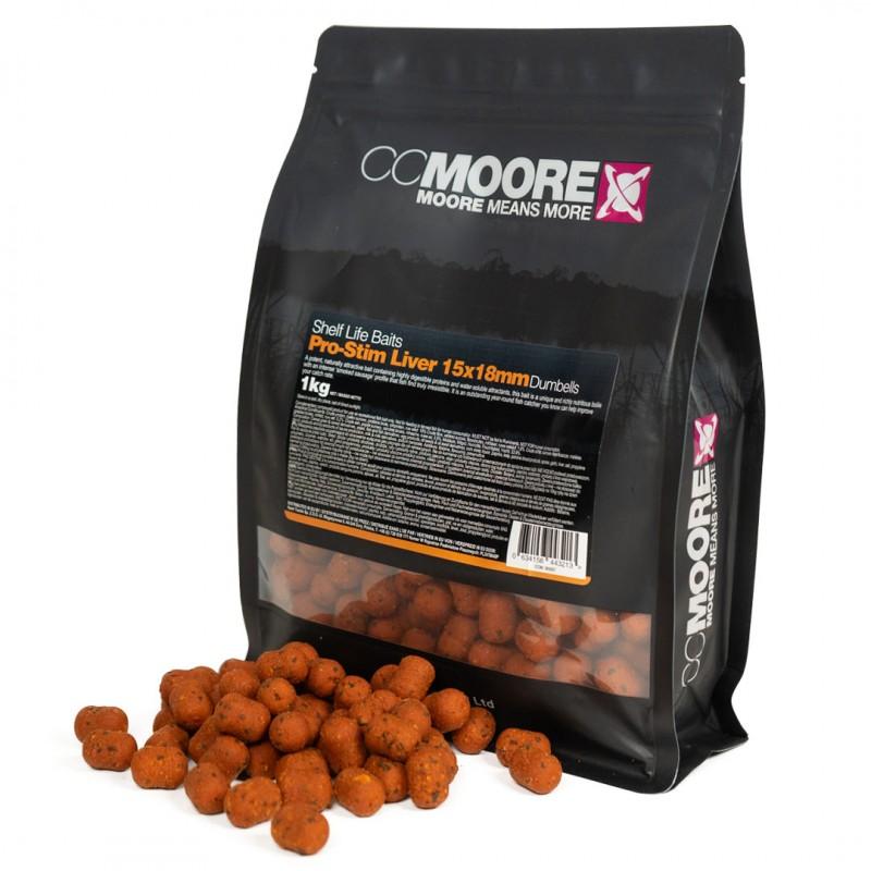 CC Moore Pro-Stim Liver Dumbells 15x18mm 1kg kulki zanętowe