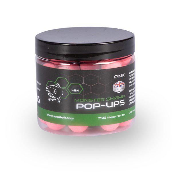 Nash Monster Shrimp Pop Ups 12mm Pink
