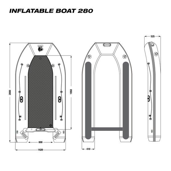 Nash Boat Life Inflatable Boat 280 ponton karpiowy