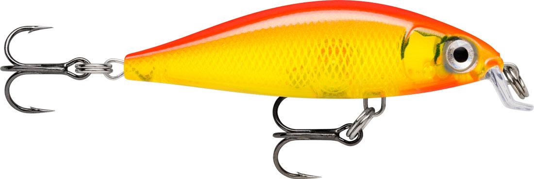 Rapala X-Light Minnow 5cm 4g Gold Fluorescent Red wobler