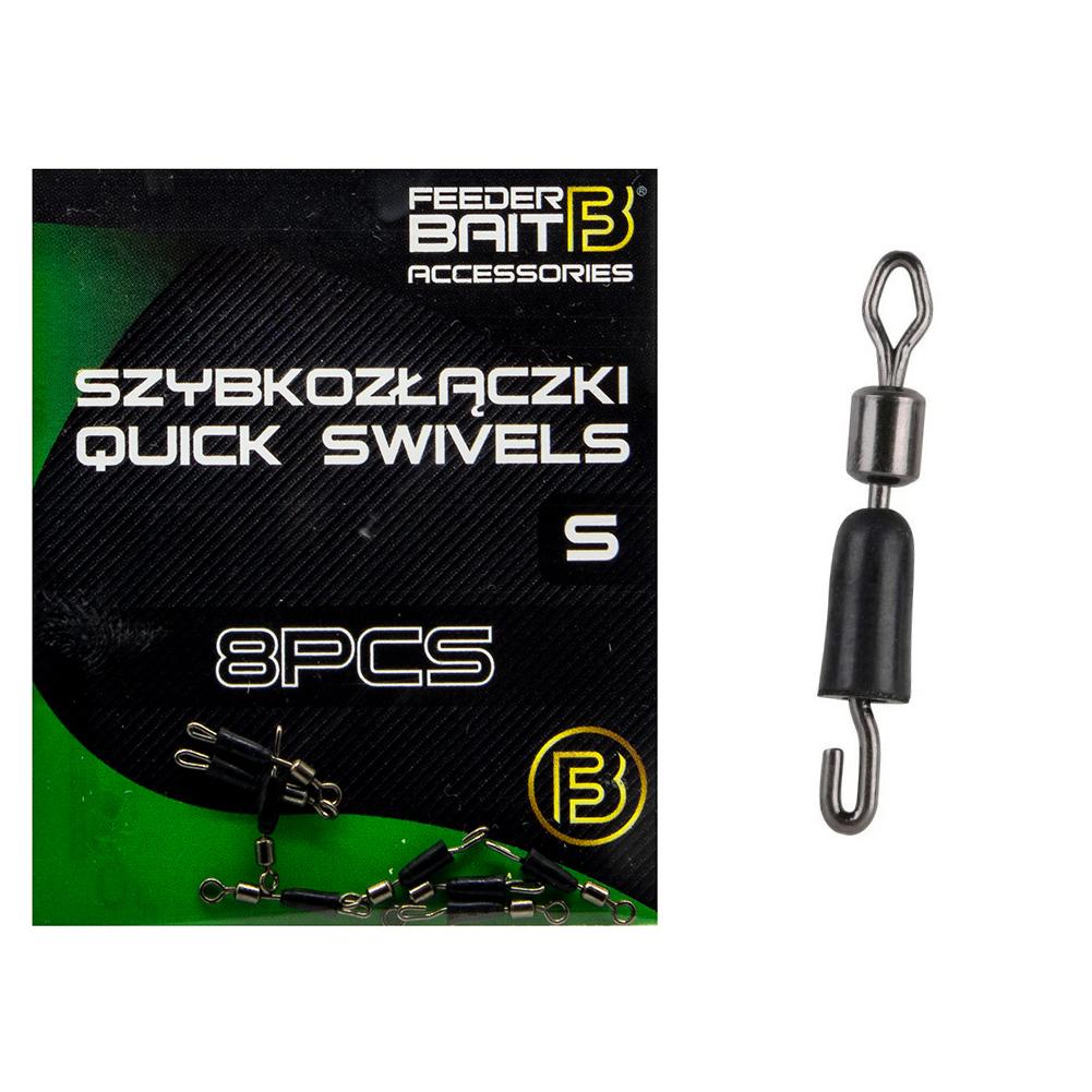 Feeder Bait Quick Snap Swivels S 8szt.