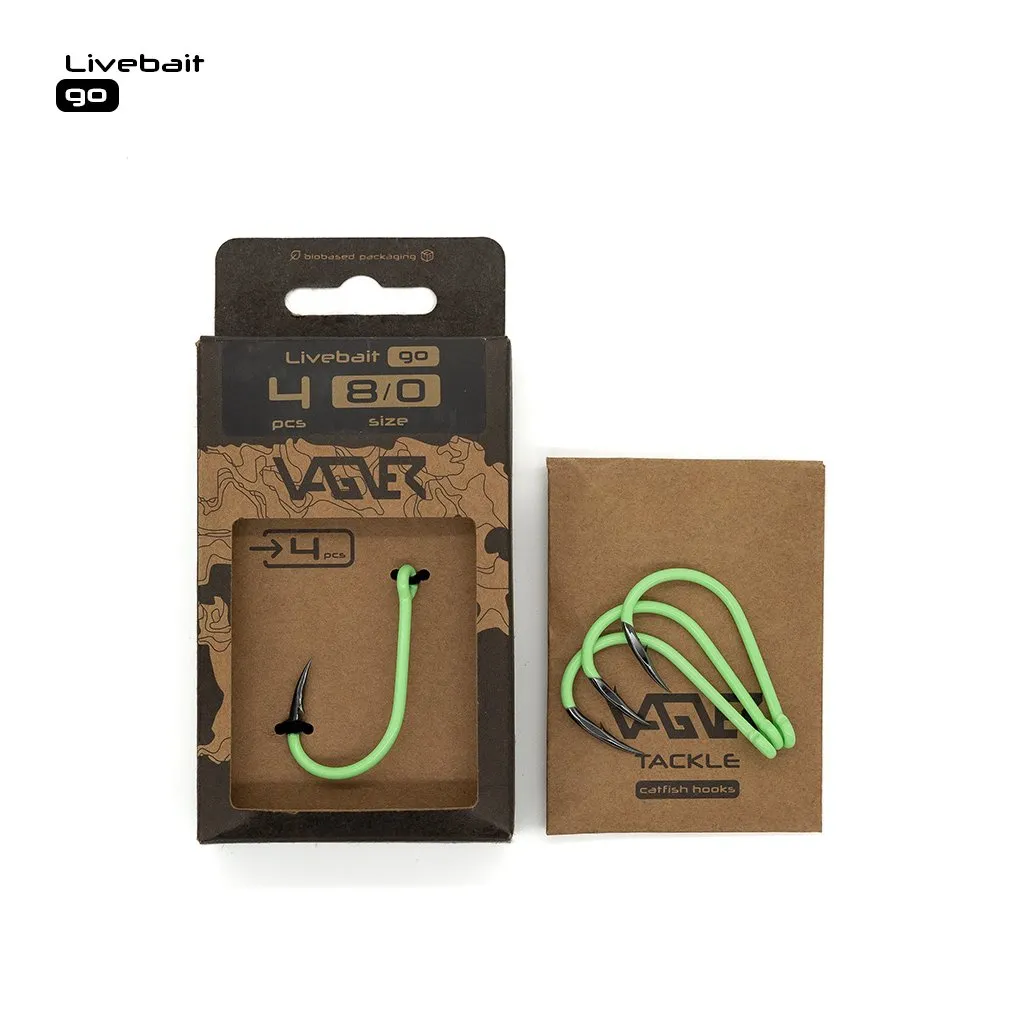 Vagner Livebait Go r.6/0 4szt. haki sumowe