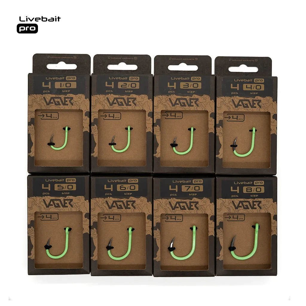 Vagner Livebait Pro r.2/0 4szt. haki sumowe