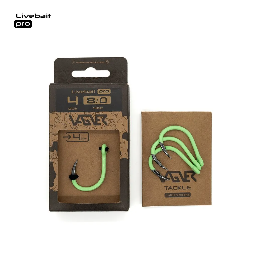 Vagner Livebait Pro r.4/0 4szt. haki sumowe