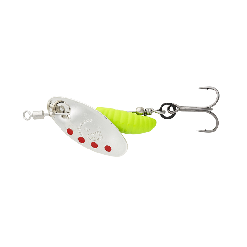 Savage Gear Grub Spinner 0 2.2g S Silver Red Lime obrotówka