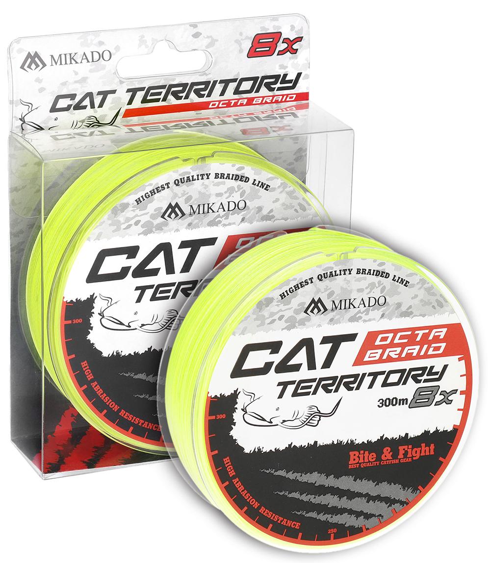 Mikado Cat Territory Octa Braid 0.40mm 39.8kg 300m fluo żółta plecionka