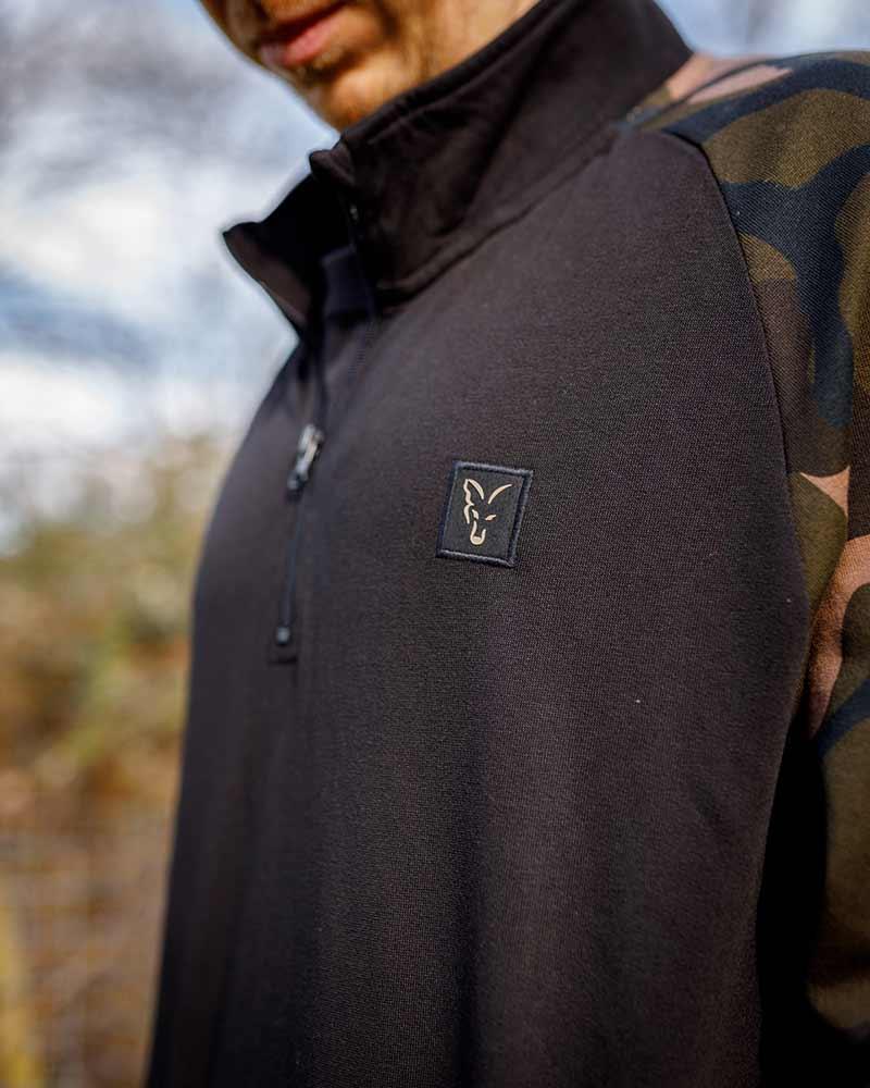 Fox LW Black Camo QTR Zip r.M bluza