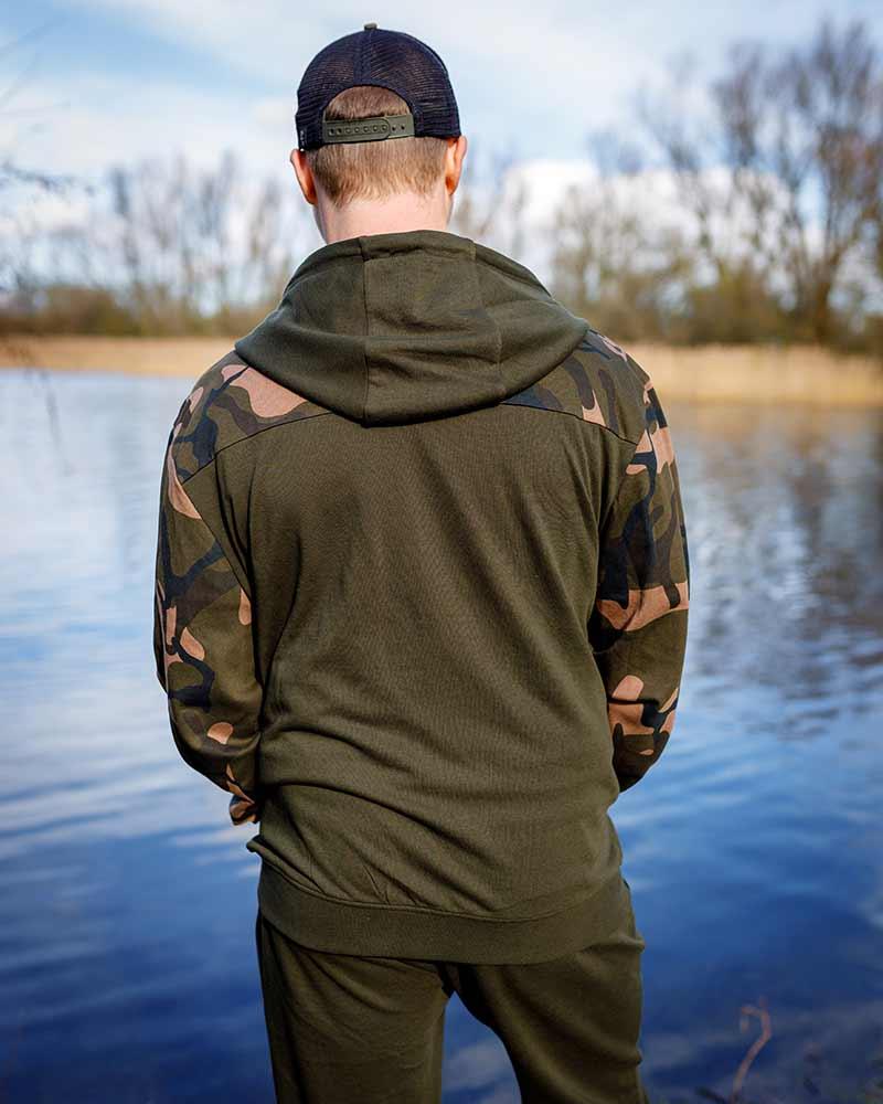 Fox LW Khaki Camo Split Zip Hoody r.M bluza