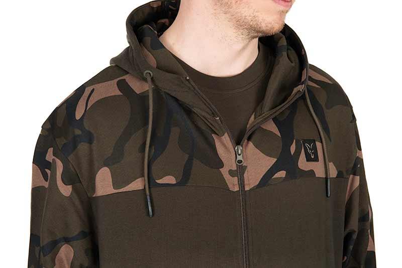 Fox LW Khaki Camo Split Zip Hoody r.M bluza
