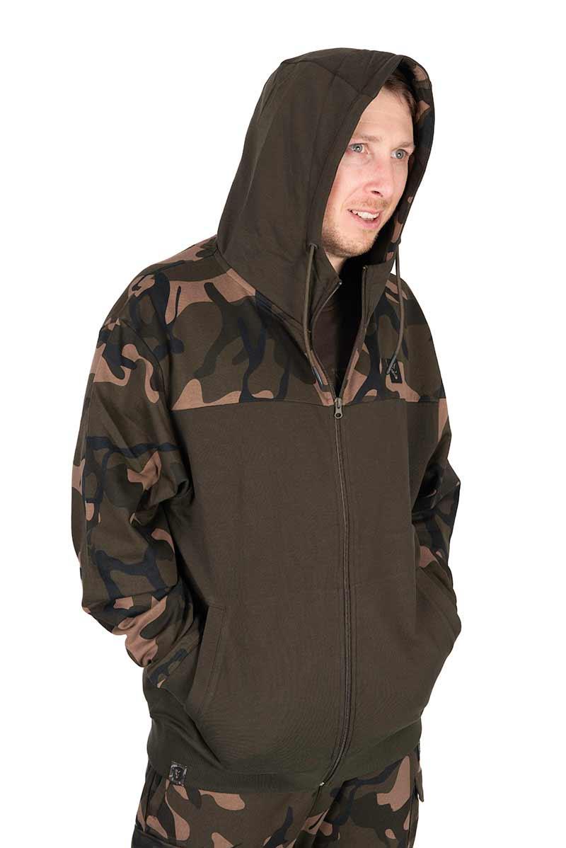 Fox LW Khaki Camo Split Zip Hoody r.L bluza