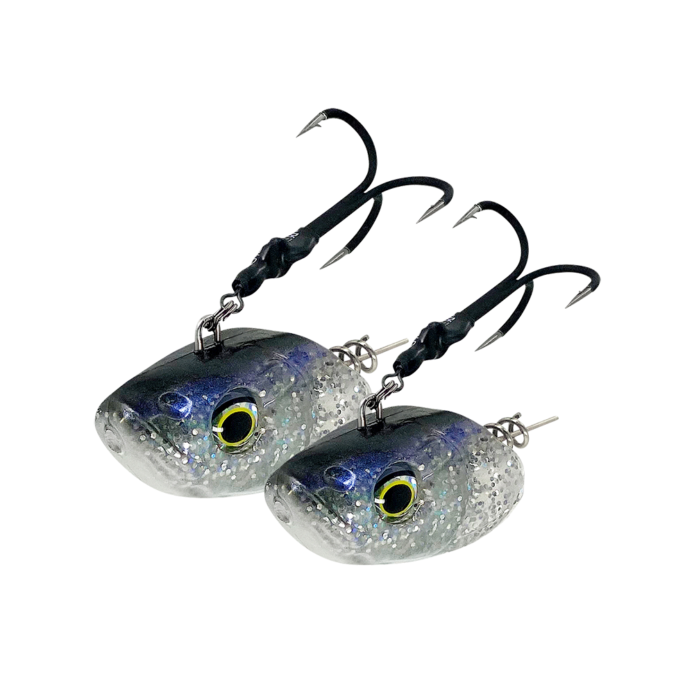 Savage Gear Monster Vertical Heads 80g 1/0 Pearl White wkrętka