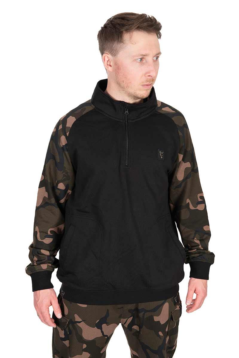 Fox LW Black Camo QTR Zip r.XXL bluza