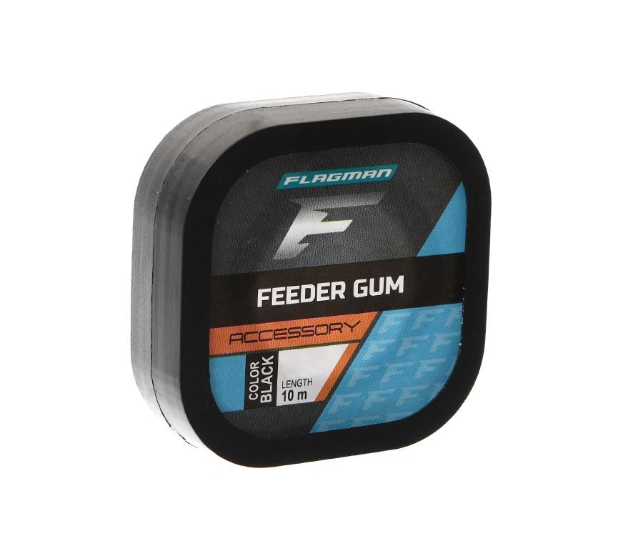 Flagman Feeder Gum Black 0.8mm 10m