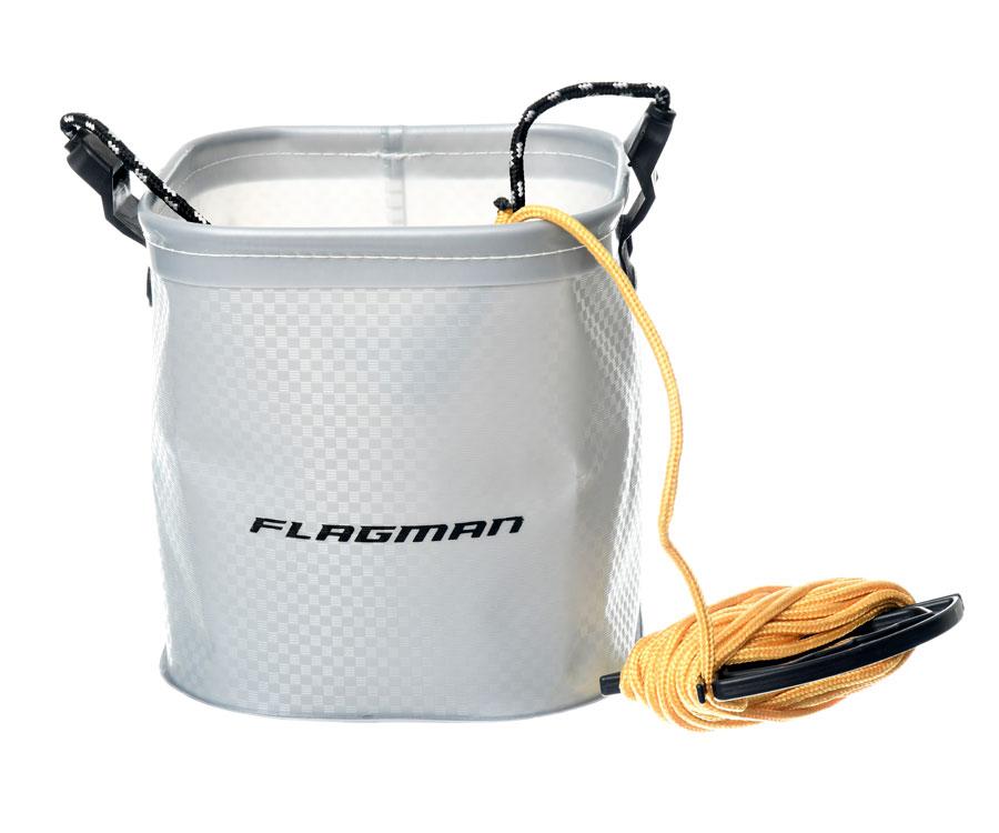 Flagman Eva Gray Woven Bucket Square 18.5x18.5x18cm