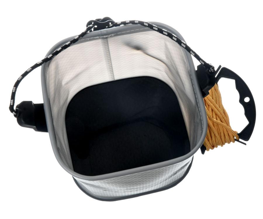 Flagman Eva Gray Woven Bucket Square 18.5x18.5x18cm