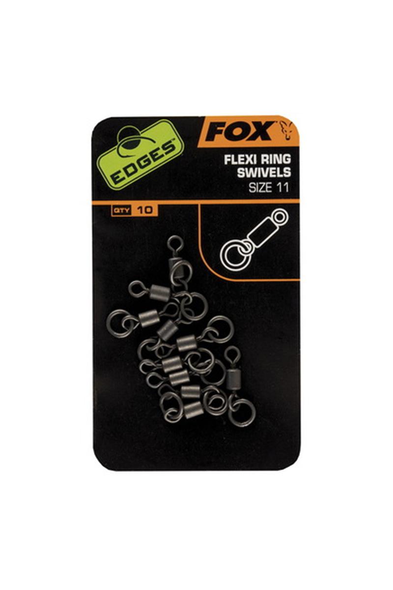 Fox Edges Flexi Ring Swivel 11 10szt. krętlik z pierścieniem