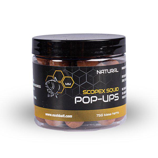 Nash Scopex Squid Pop Ups 15mm Natural