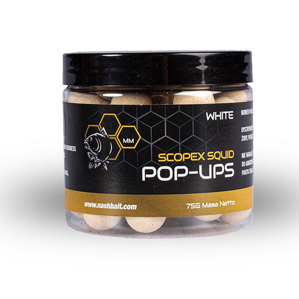 Nash Scopex Squid Pop Ups 12mm White