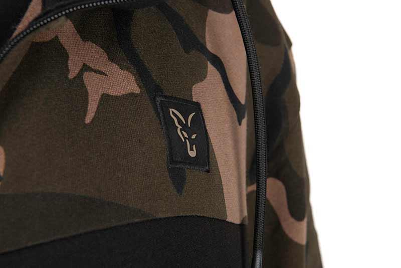 Fox LW Black Camo Split Zip Hoody r.S bluza