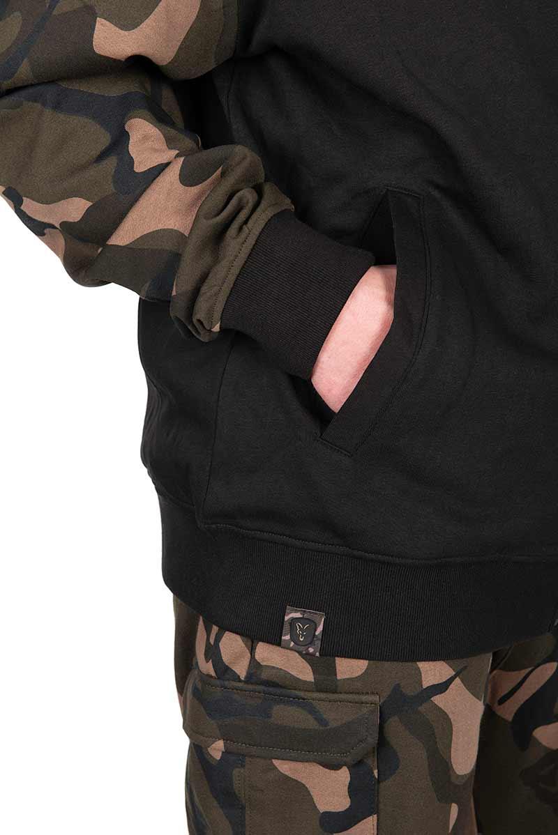 Fox LW Black Camo Split Zip Hoody r.S bluza