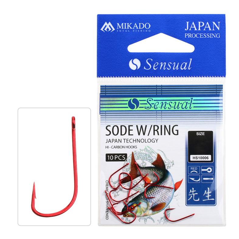 Mikado Sensual Sode Red r.8 10szt. haczyki