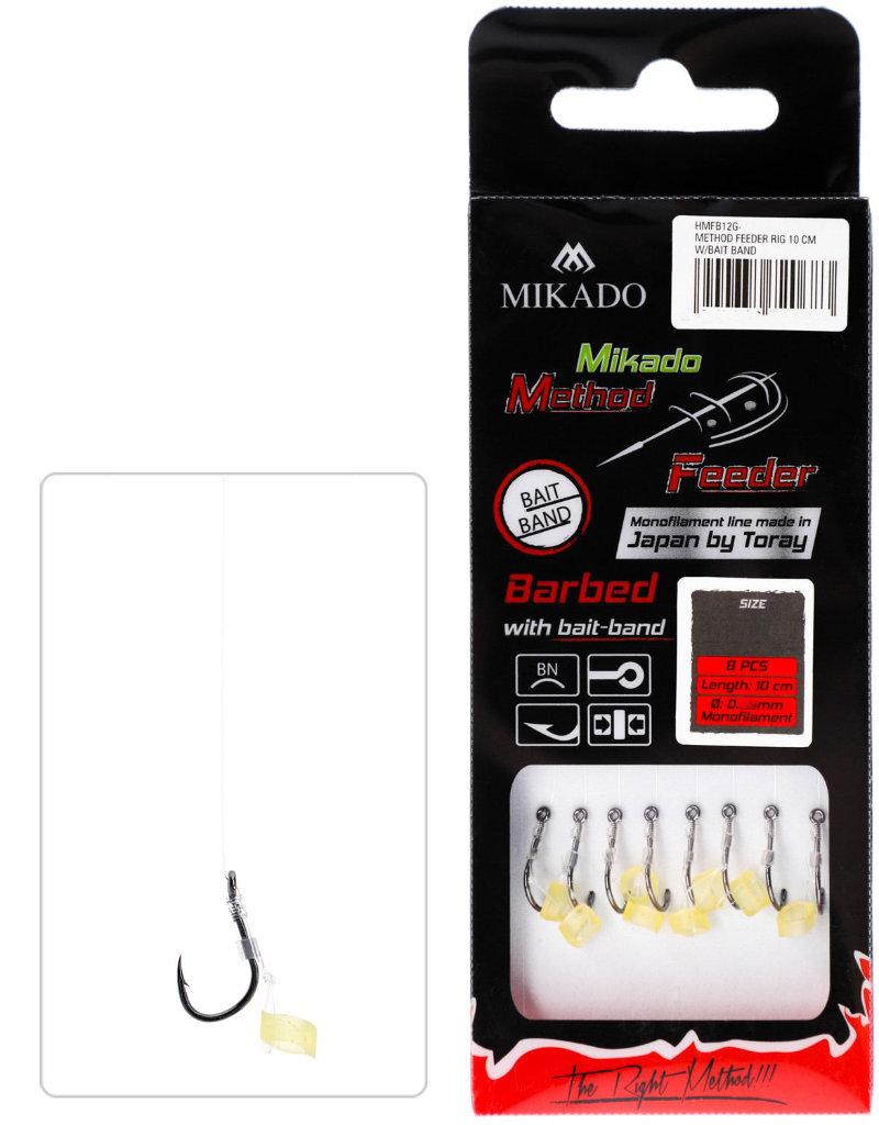 Mikado Chinu z gumką r.4 0.28mm 10cm 8szt. przypony