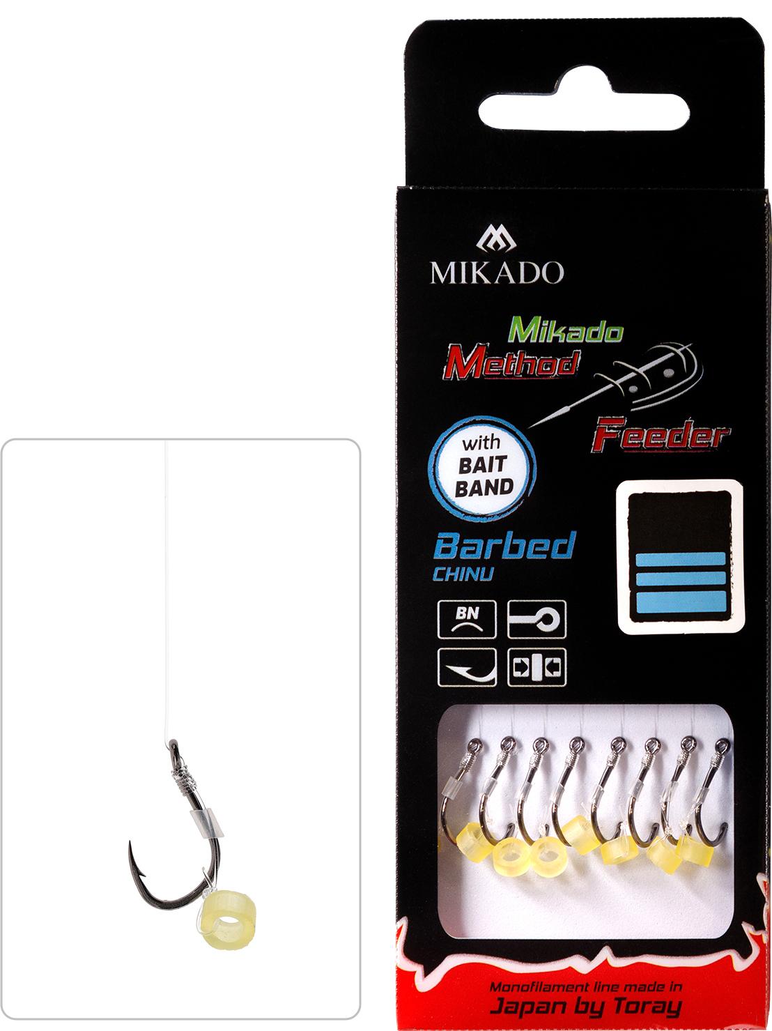 Mikado Chinu z gumką r.14 0.20mm 10cm 8szt. przypony