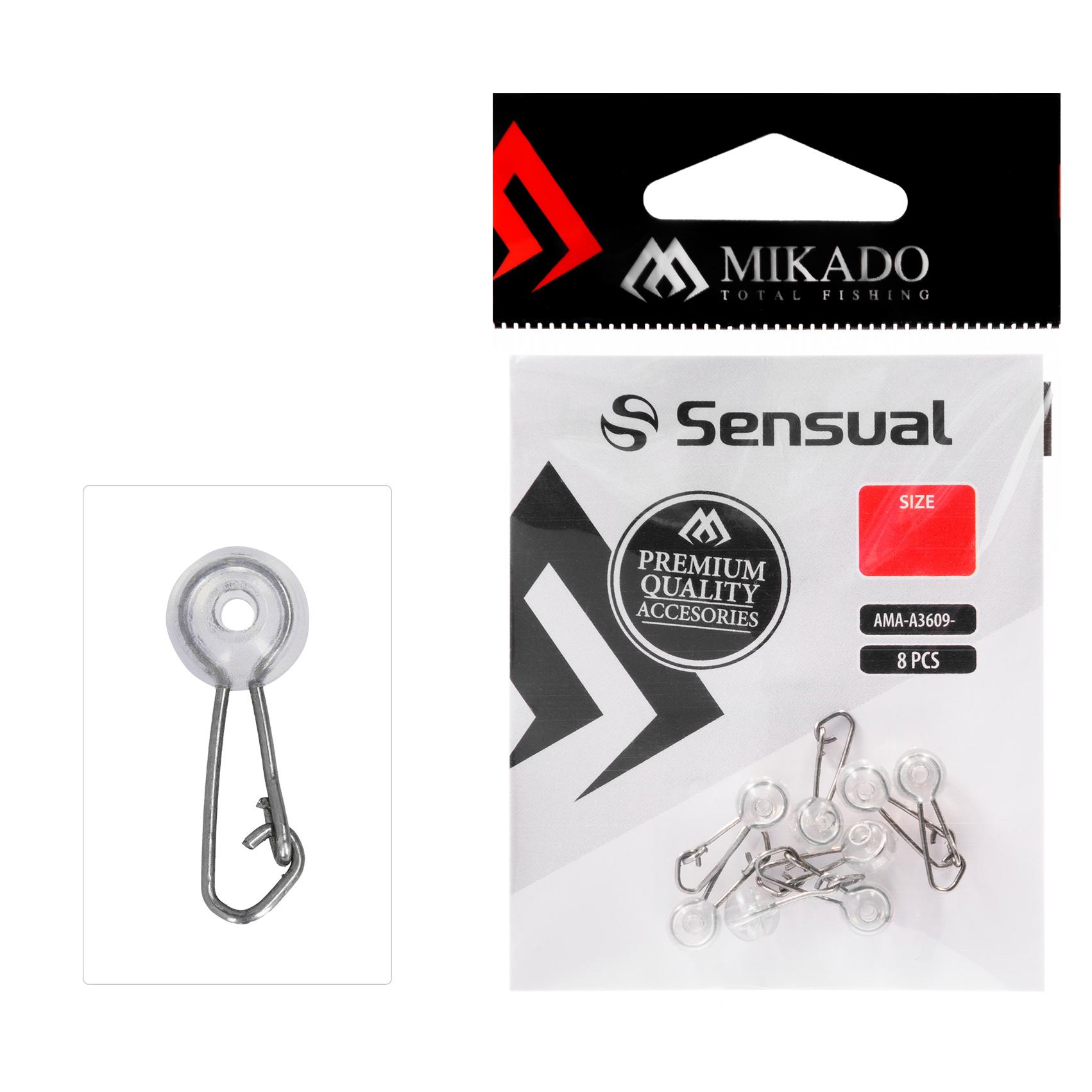 Mikado agrafka z koralikiem r.M 8szt.