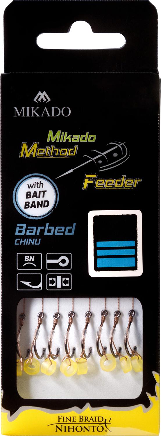 Mikado Method Feeder Chinu gumka r.14 plecionka 0.10mm 10cm przypony