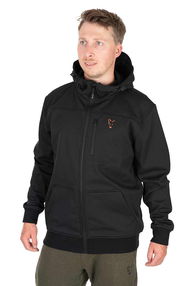 Fox Collection Soft Shell Jacket Black Orange r.M kurtka