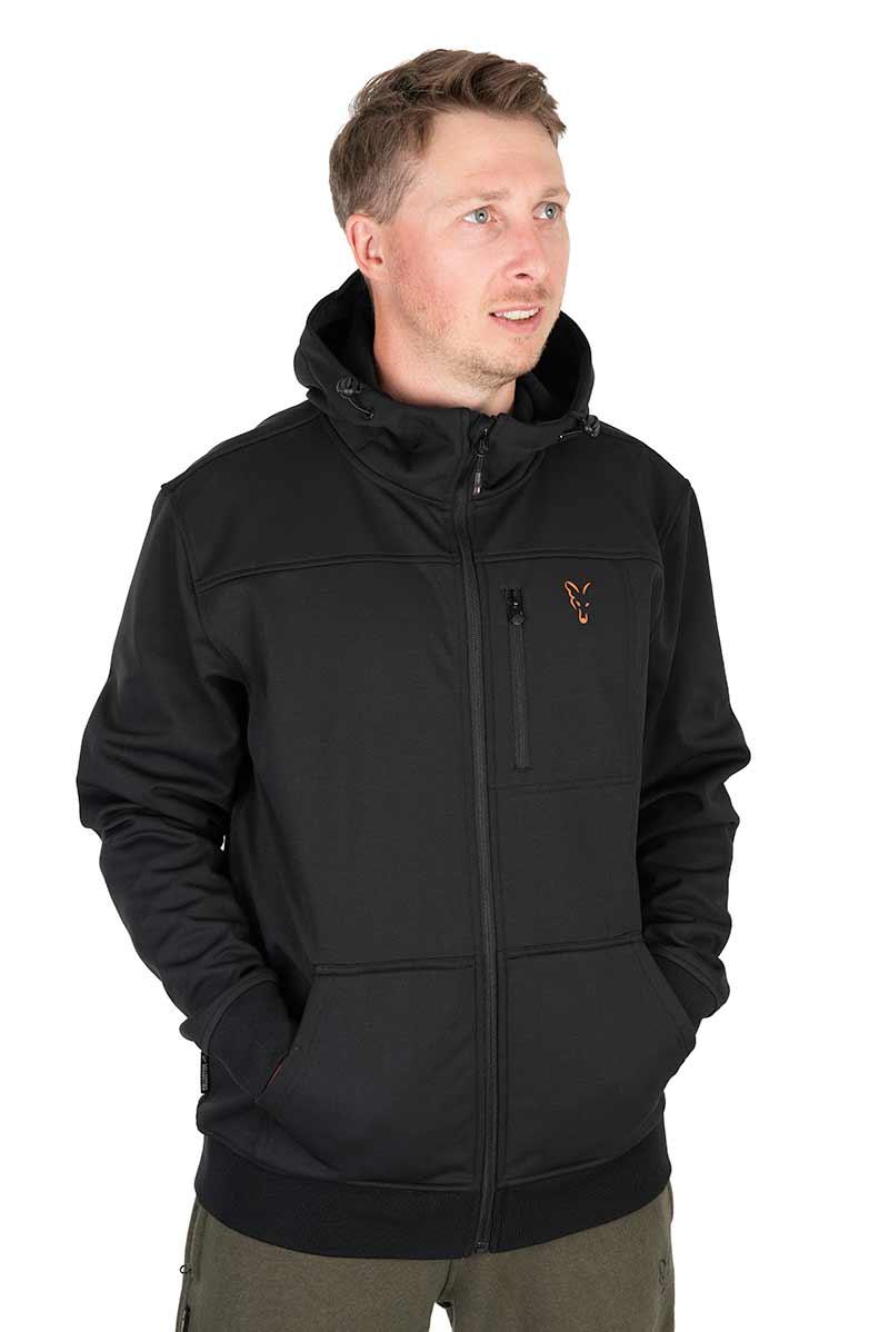 Fox Collection Soft Shell Jacket Black Orange r.M kurtka